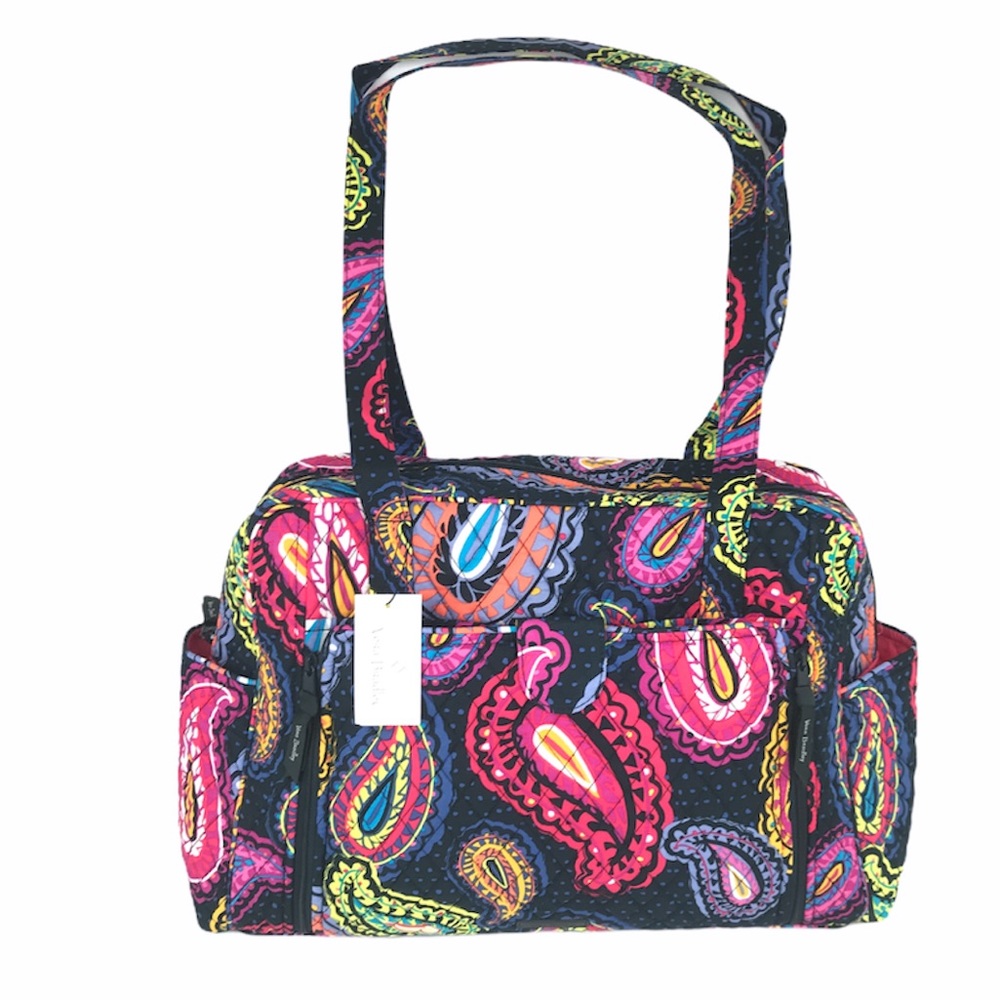 Vera Bradley Twilight Paisley Baby Bag Pink Black